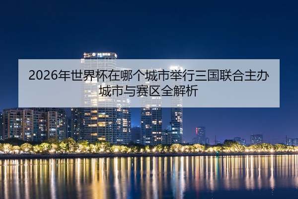 2026年世界杯在哪个城市举行三国联合主办城市与赛区全解析